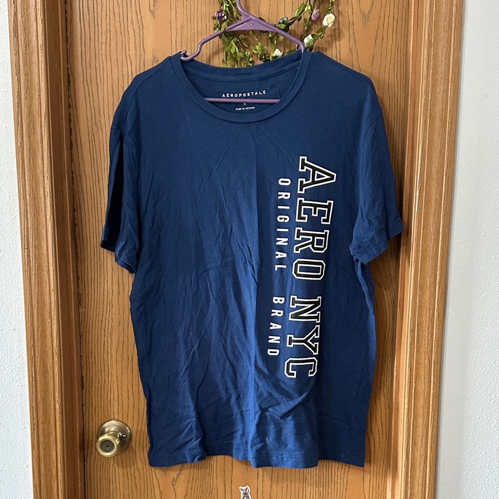 Aero NYC Men's Navy Short Sleeve Tee